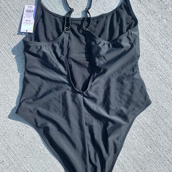 Wild Fable Black One-Piece Swimsuit NWT - Picture 6 of 6